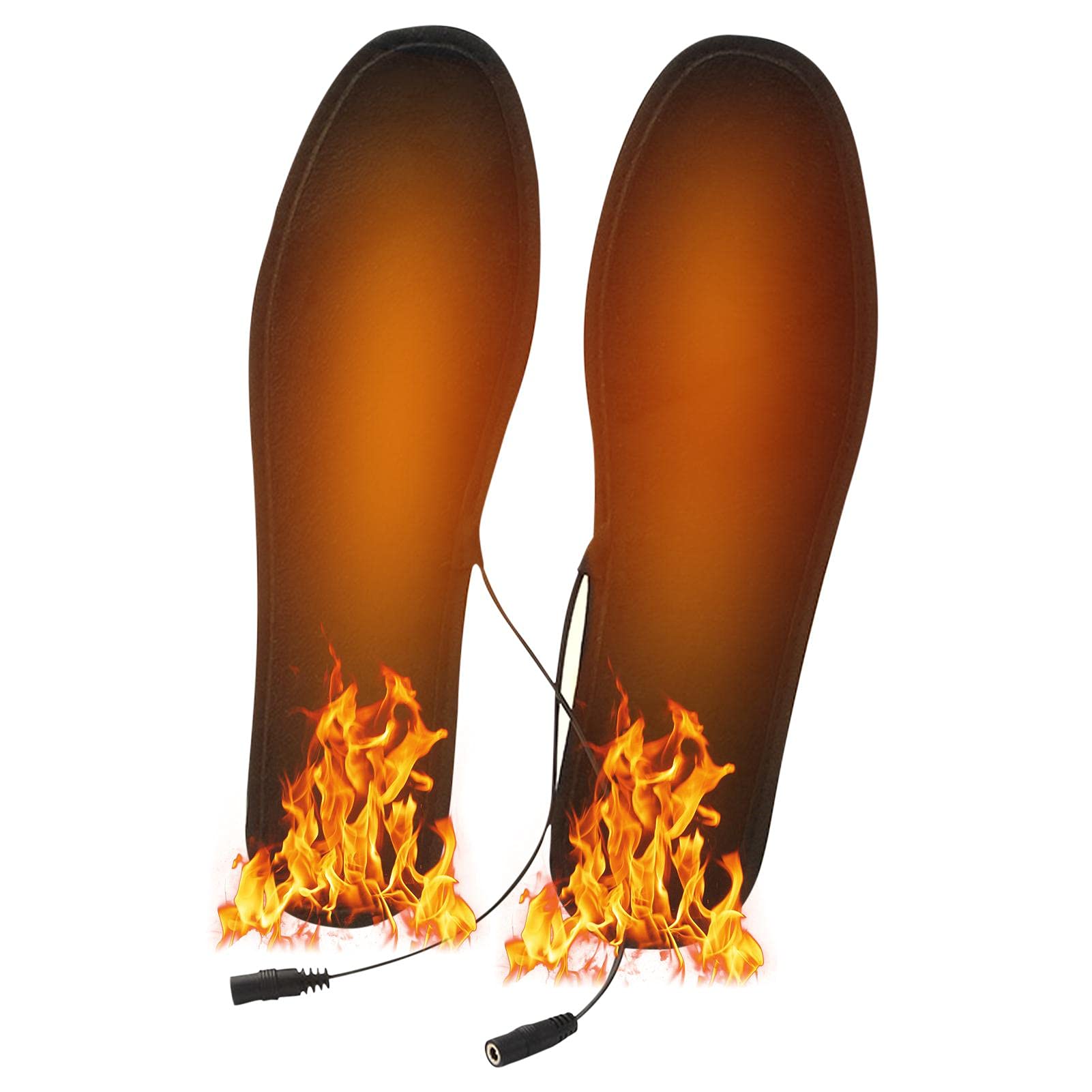 USB Rechargeable Electric Heated Insoles for Winter - Thermal Foot Warmers for Men & Women | Washable Heating Shoe Pads for Hiking, Skiing, Fishing & Hunting | Keep Feet Warm in Cold Weather Outdoor Adventures