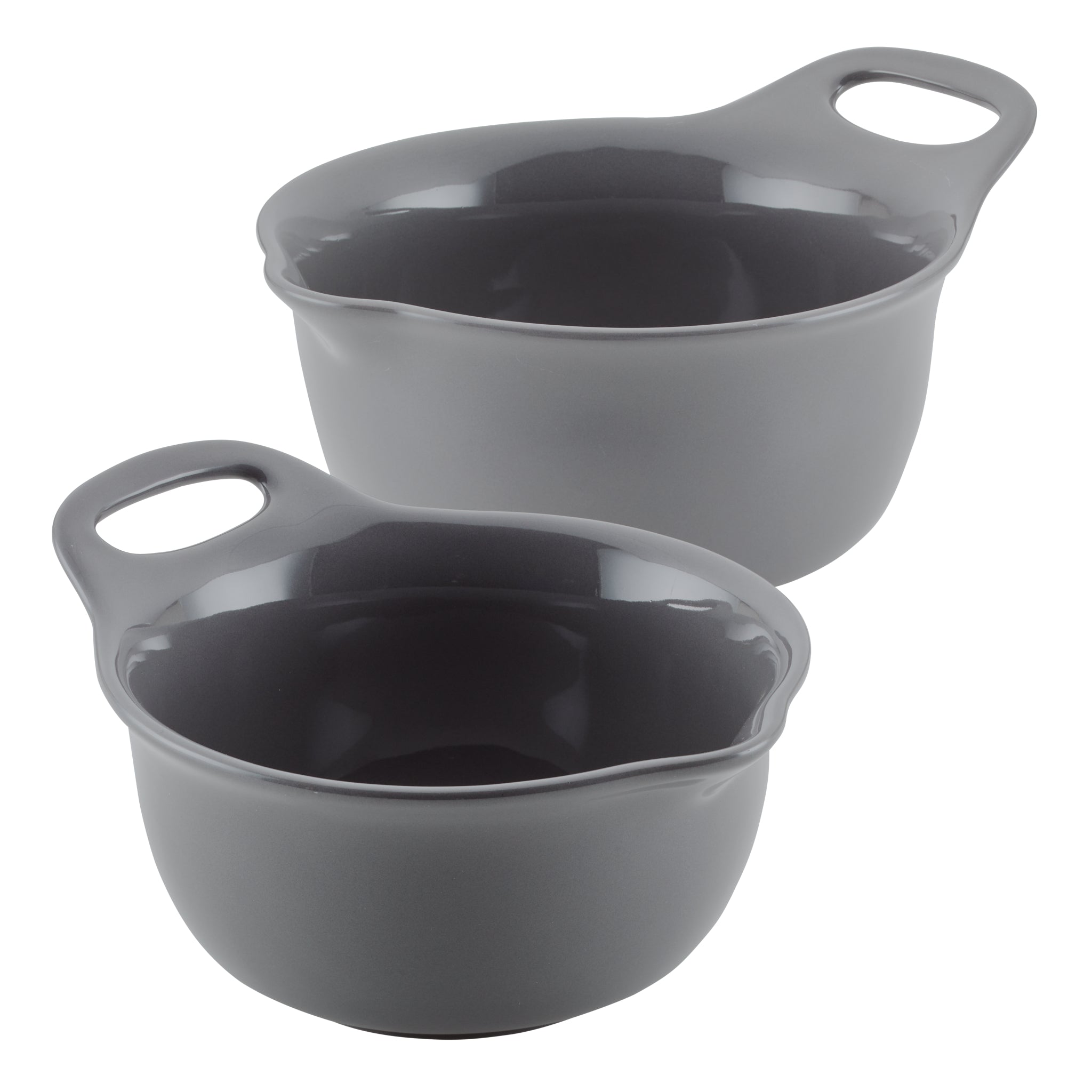 2-Piece Ceramic Mixing Bowl Set - Durable Non-Slip Kitchen Mixing Bowls for Baking, Cooking & Food Prep - Perfect for Mixing Dough, Whisking Eggs & Serving Salads