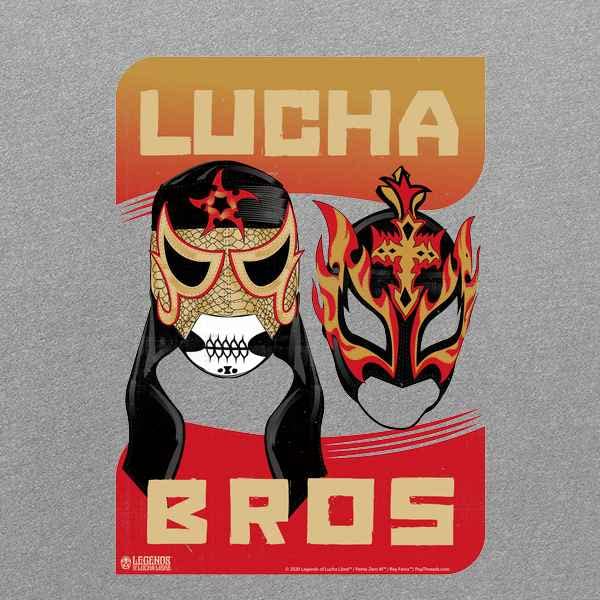 Pop Threads Lucha Bros Masks Penta Zero M Fenix Lucha Libre Graphic T-Shirt for Men - Wrestling Fan Apparel for Casual Wear & Mexican Wrestling Events