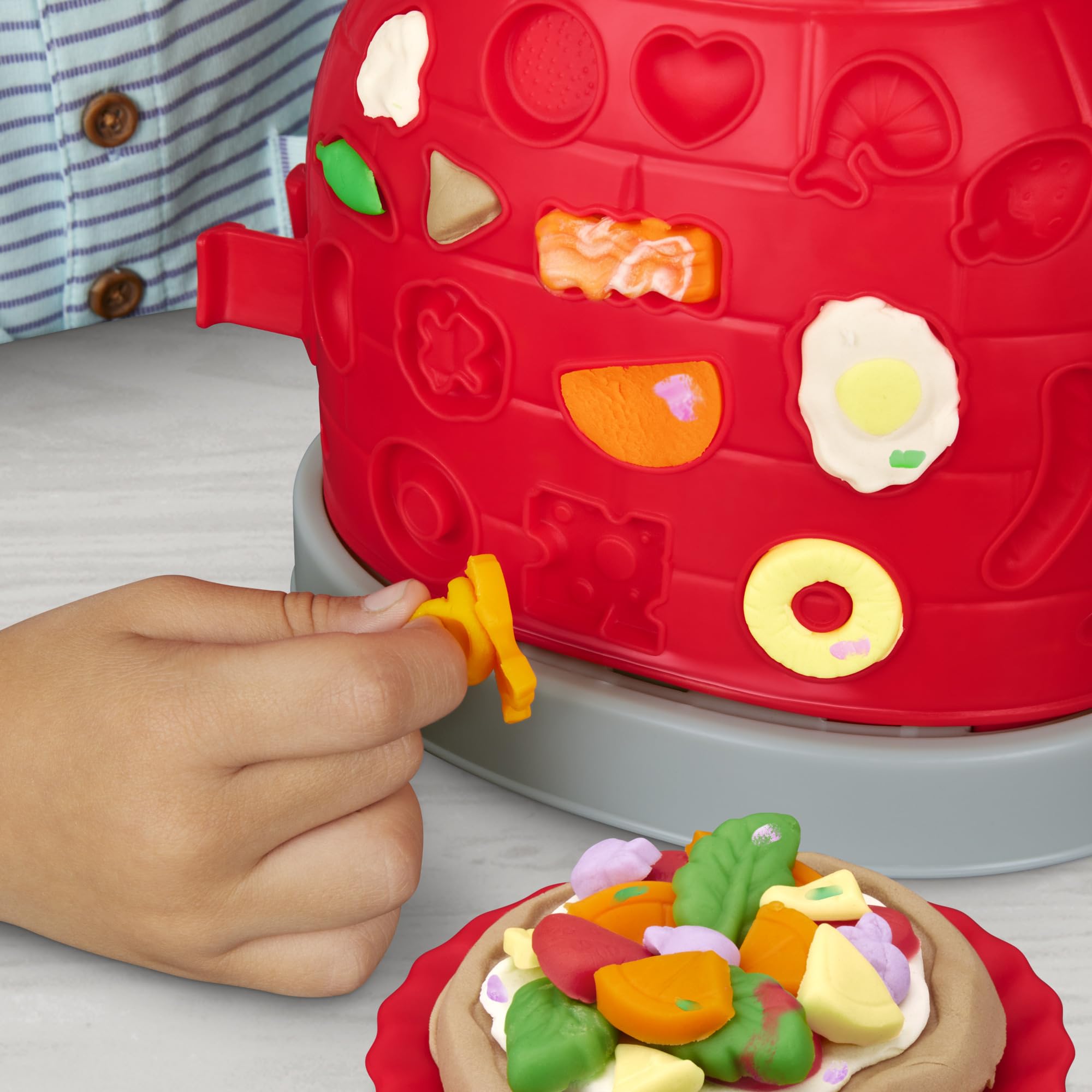 Play-Doh Kitchen Creations Pizza Oven Playset with 6 Cans & 8 Accessories - Fun Pretend Play Cooking Toy for Kids Ages 3+, Great for Preschool Learning, Classroom Activities & Creative Playtime