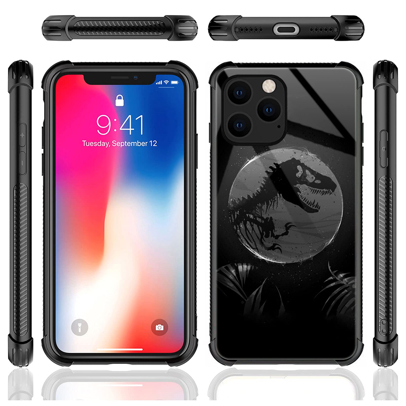 CARLOCA iPhone 13 Pro Max Case with Dinosaur Fossil Pattern - Shockproof & Anti-Scratch Protective Cover for Boys & Girls | Perfect for School, Outdoor Adventures & Everyday Use