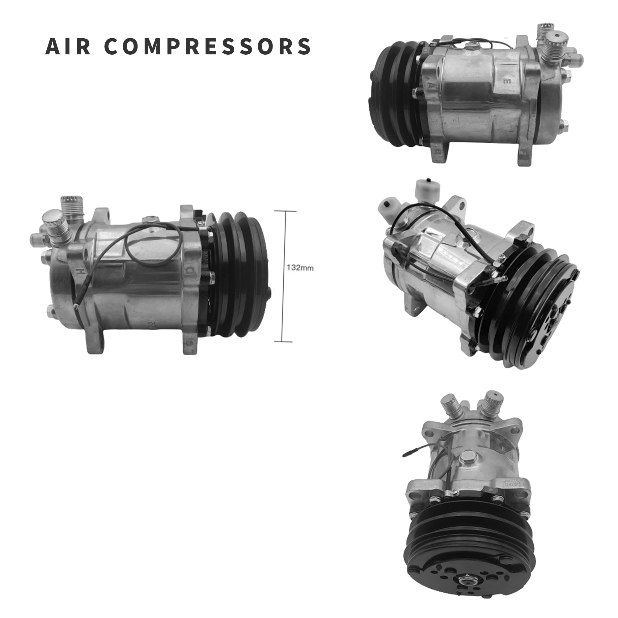 Universal 12V Retrofit Car A/C Under Dash Air Conditioner Kit - 3 Speed Cooling Evaporator with Air Compressor & Condenser Fans for RV, Truck & Vehicle - Perfect for Summer Road Trips & Hot Climate Driving