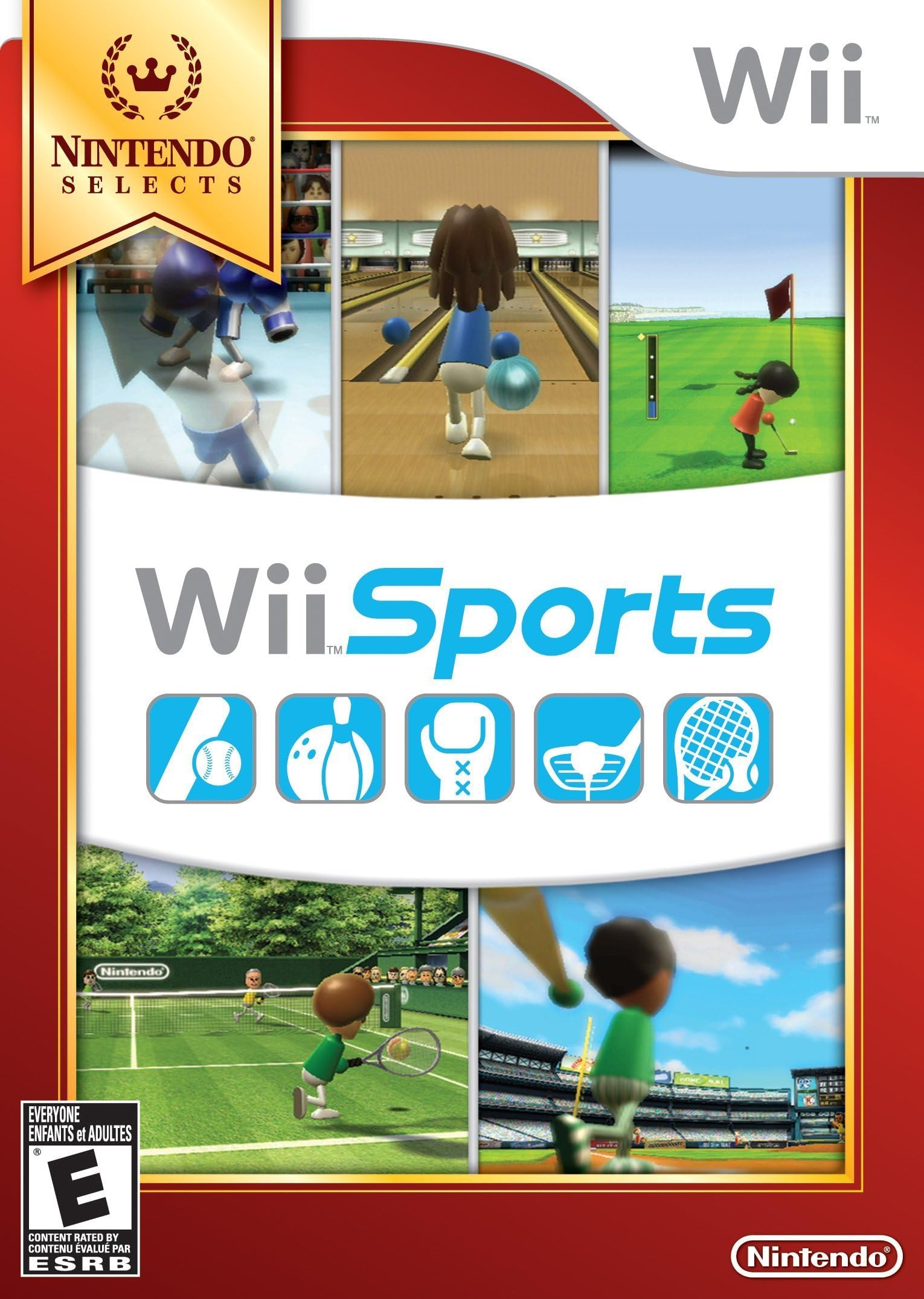 Nintendo Wii Sports (Nintendo Selects) - Renewed - Family Fun Video Game for Wii Console - Perfect for Parties & Indoor Activities