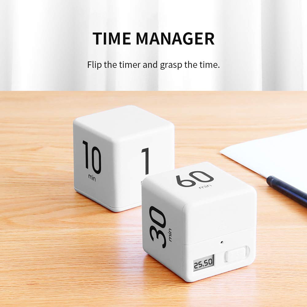 Moontie Miracle TimeCube Timer - 1, 3, 5 & 10 Minute Visual Countdown Clock for Productivity & Time Management | Perfect for Kitchen, Classroom, Office & ADHD Focus
