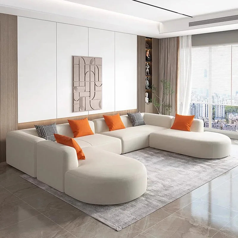 Modern Corner Sectional Lazy Floor Sofa - Comfortable Chaise Lounge for Small Spaces, Living Room, Bedroom, or Home Theater - Soft Fabric & Stylish Design for Relaxing, Lounging, and Entertaining