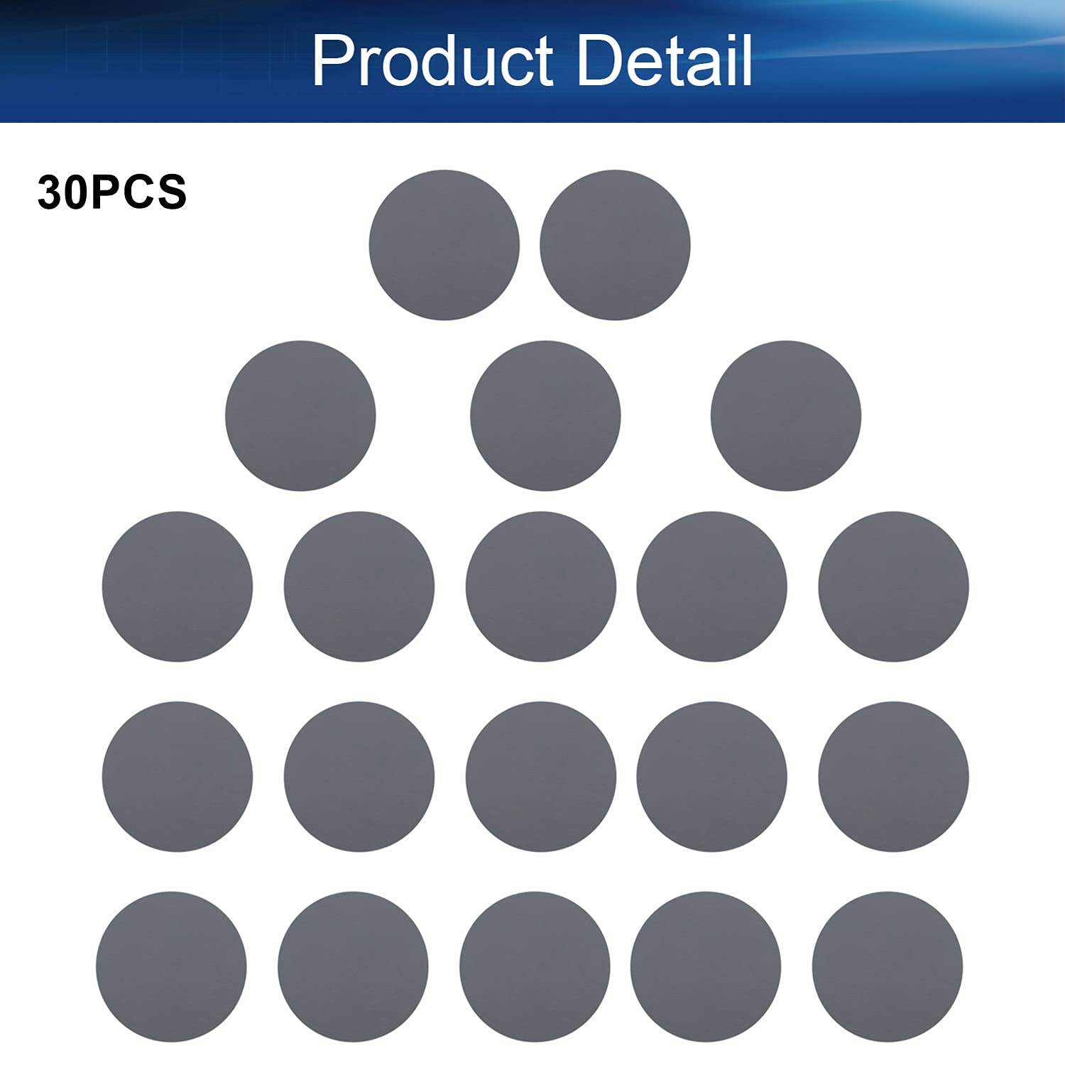 30PCS 3000 Grits Hook and Loop Sanding Discs - 3-Inch No-Hole Aluminum Oxide Round Sandpaper for Angle Grinder Polishing - Perfect for Woodworking, Metal Finishing & DIY Projects