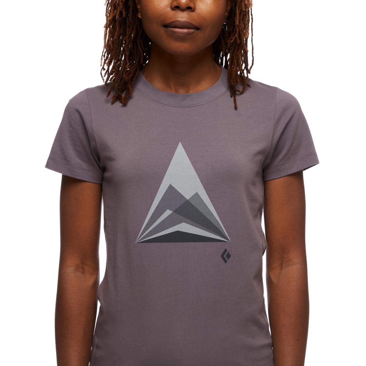 Black Diamond W Mountain Tee - Eclipse Heather XL for Hiking & Outdoor Adventures