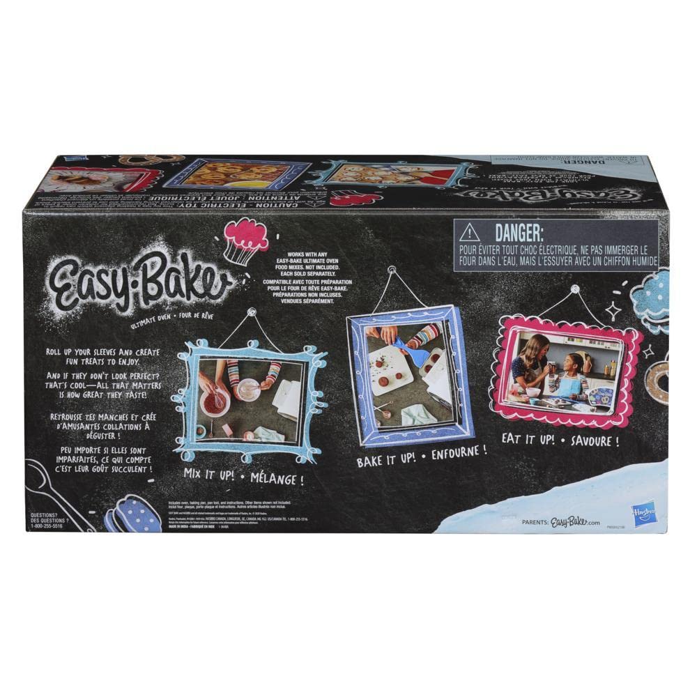 Easy Bake Ultimate Oven Baking Star Edition Kit - 13.8 Oz Refill Mixes (Pizza, Whoopie Pies, Red Velvet & Strawberry Cakes) with Mini Whisk, Chef Hat & Apron - Perfect for Kids Baking Parties & STEM Learning Activities