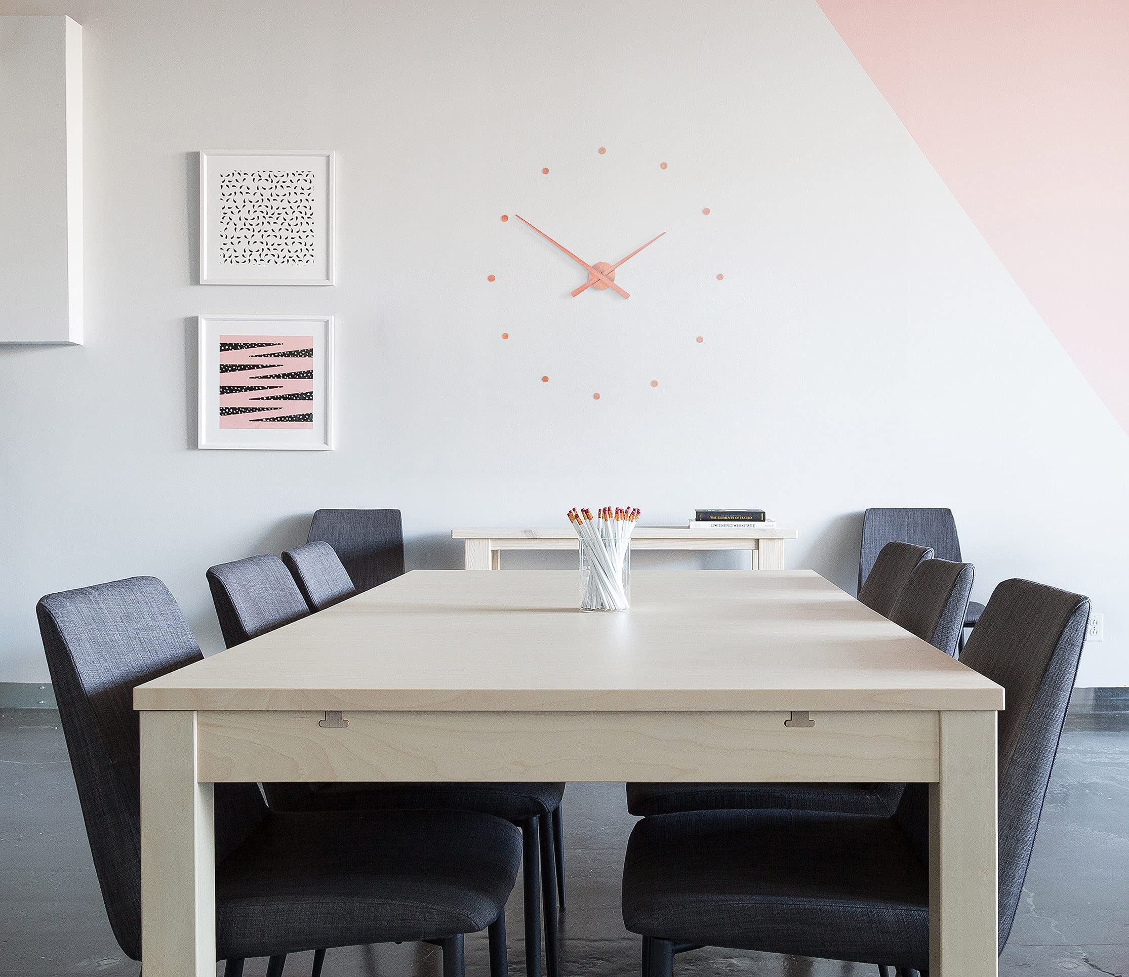 Nomon OJ Stylish Wall Clock - Modern Polystyrene Design for Living Room, Bedroom & Office Decor