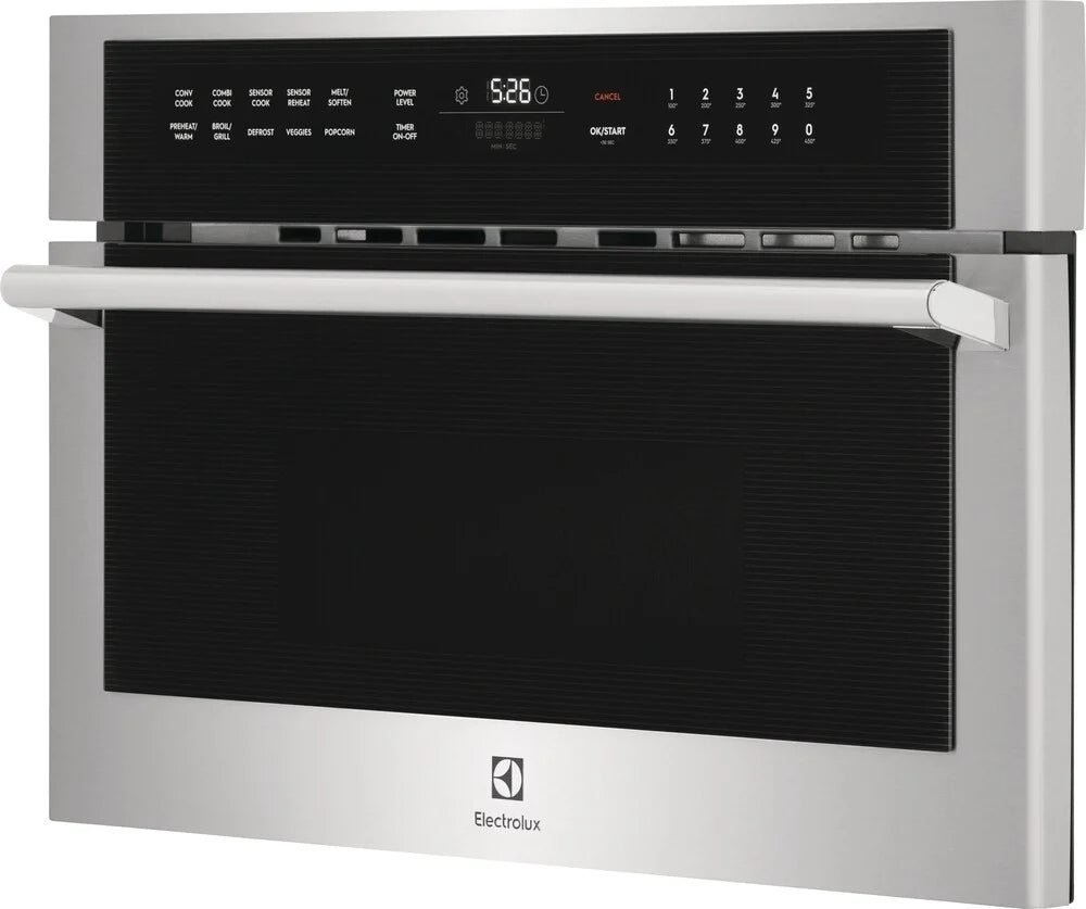 Electrolux EMBD3010AS 30-Inch Built-In Microwave Oven with Drop-Down Door - Stainless Steel - Perfect for Modern Kitchens & Small Spaces