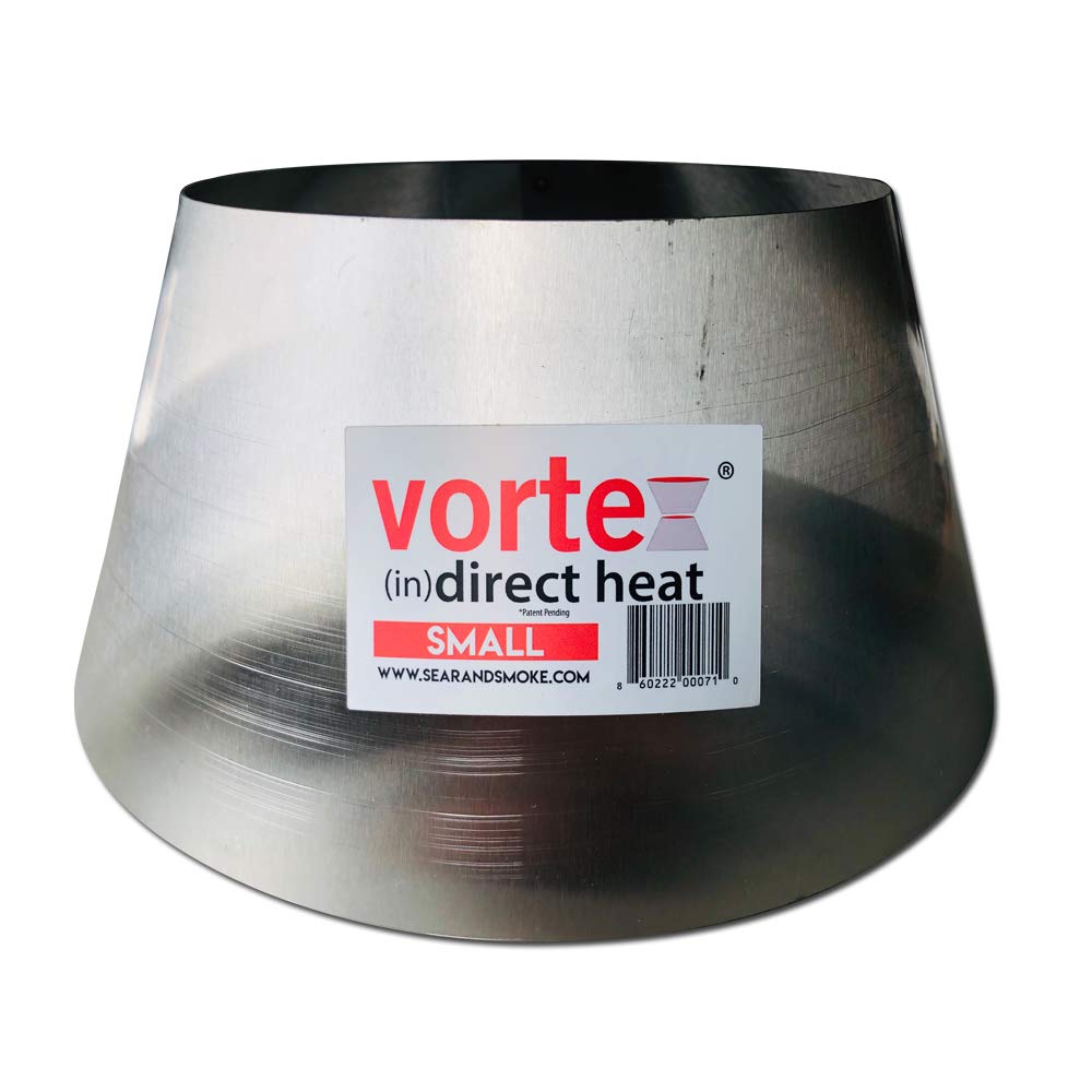 Vortex Small Direct Cooking Charcoal Grill BBQ Accessory Cone for Weber Smokey Mountain WSM (18.5 & 22.5 Inch) | Stainless Steel | Genuine USA Made | Perfect for Smoking, Grilling & Outdoor Cooking