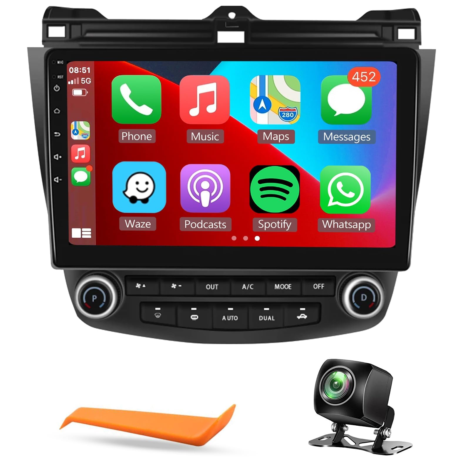 2003-2007 Honda Accord 7th Gen Android Car Stereo - 10.1