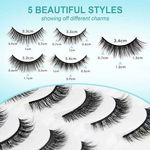 Waterproof 3D Magnetic Eyelashes with Eyeliner Kit - Natural Looking False Lashes for Dramatic Volume - Perfect for Weddings, Parties & Special Occasions