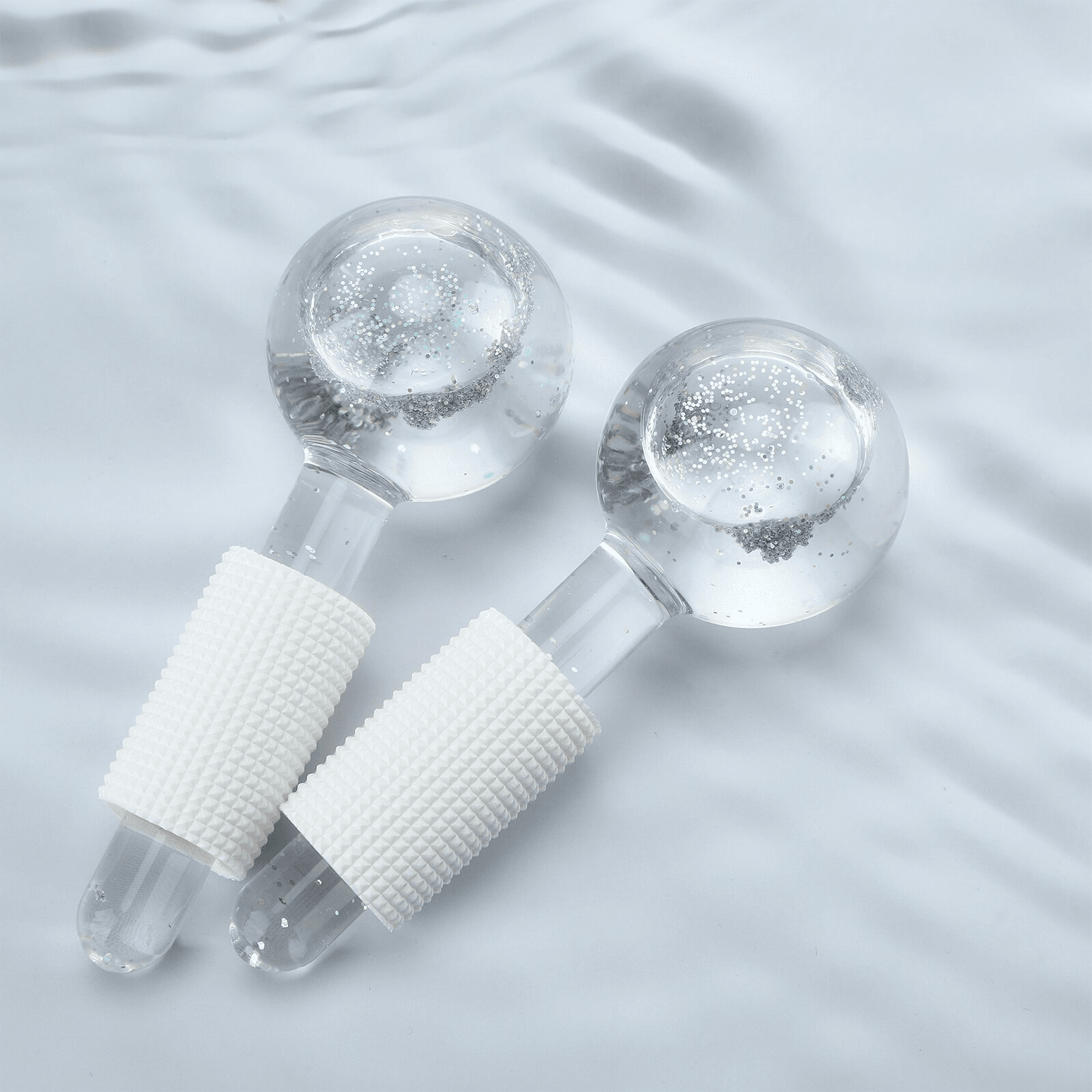 Ice Globes for Face - Cooling Facial Massage Tools for Puffiness & Dark Circles - Perfect for Skincare Routine & Relaxation at Home or Spa