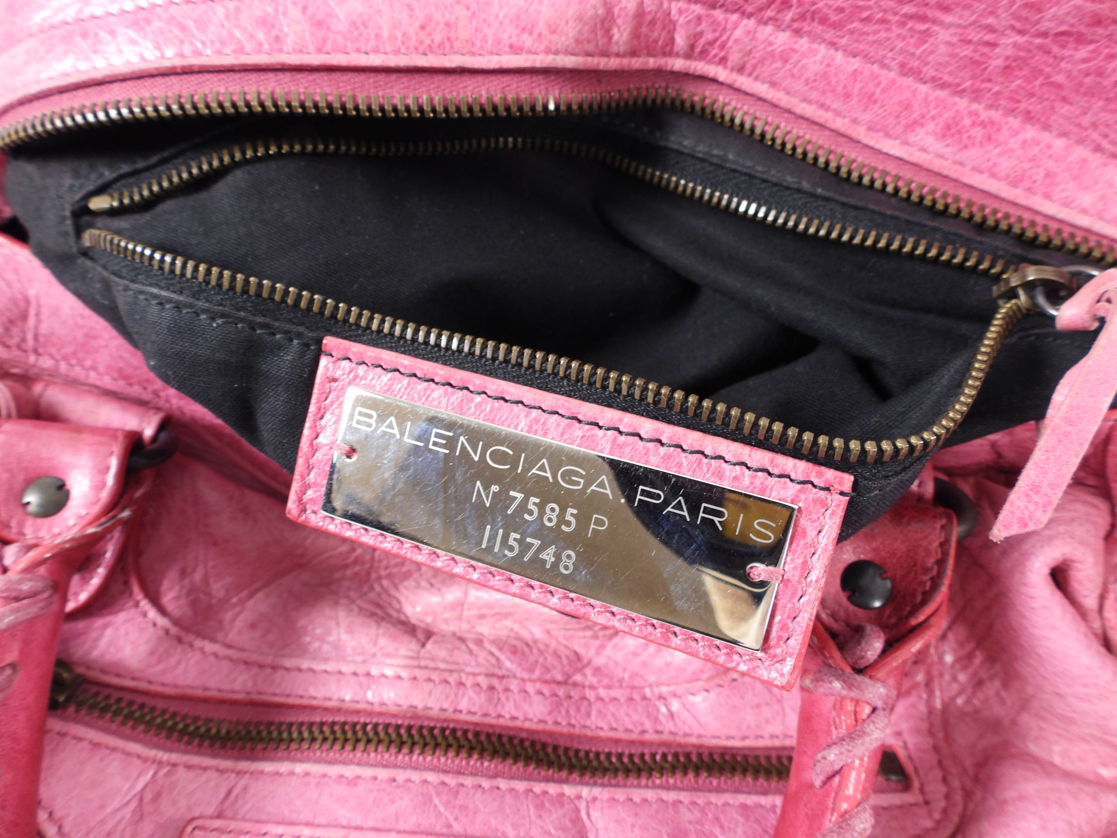 Balenciaga Pink Leather City Bag - Stylish Designer Handbag for Women | Perfect for Work, Travel & Everyday Use