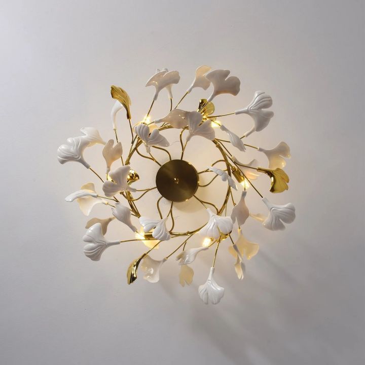 Gingko Luxury Chandelier Style B - Elegant Crystal Ceiling Light Fixture for Dining Room, Living Room & Bedroom | Modern Home Decor Lighting