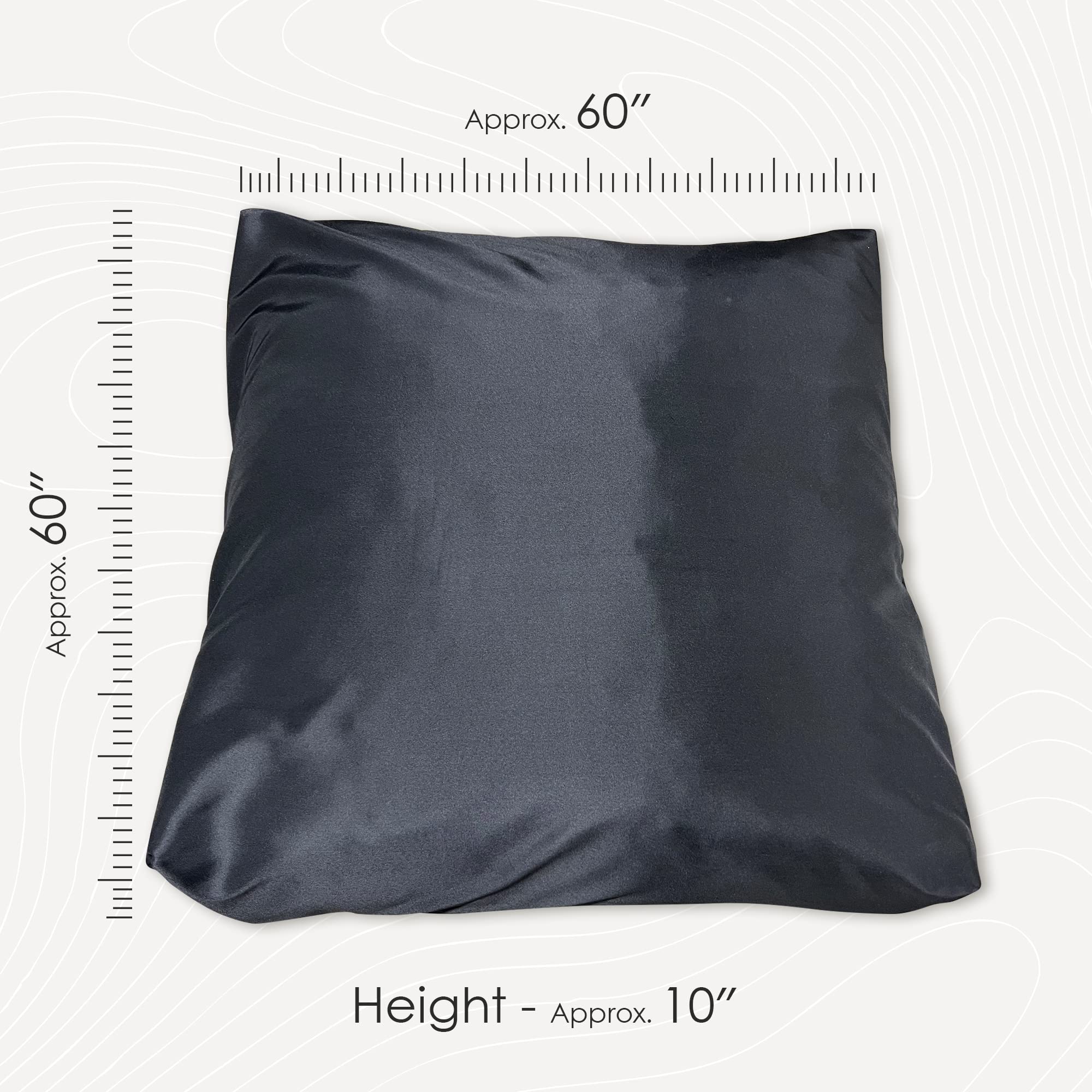 FoamTouch Black Crash Pad with Foam Blocks for Kids & Adults - Therapeutic Sensory Pad with Waterproof Cover for Autism, ADHD, Sensory Play & Home Gym