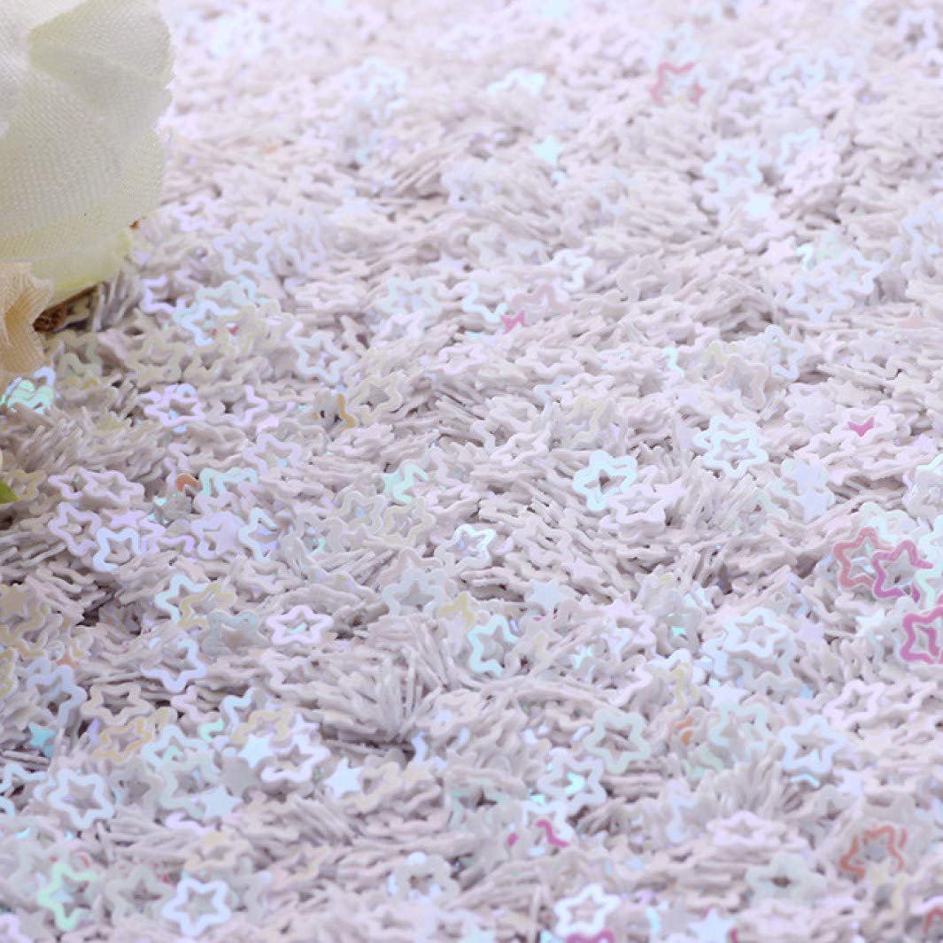 10g Star Shape Loose Sequins for Crafts, Nail Art, Embellishment - Glitter Accessories for Garment Sewing, DIY Decor - Perfect for Costumes, Scrapbooking & Party Decorations