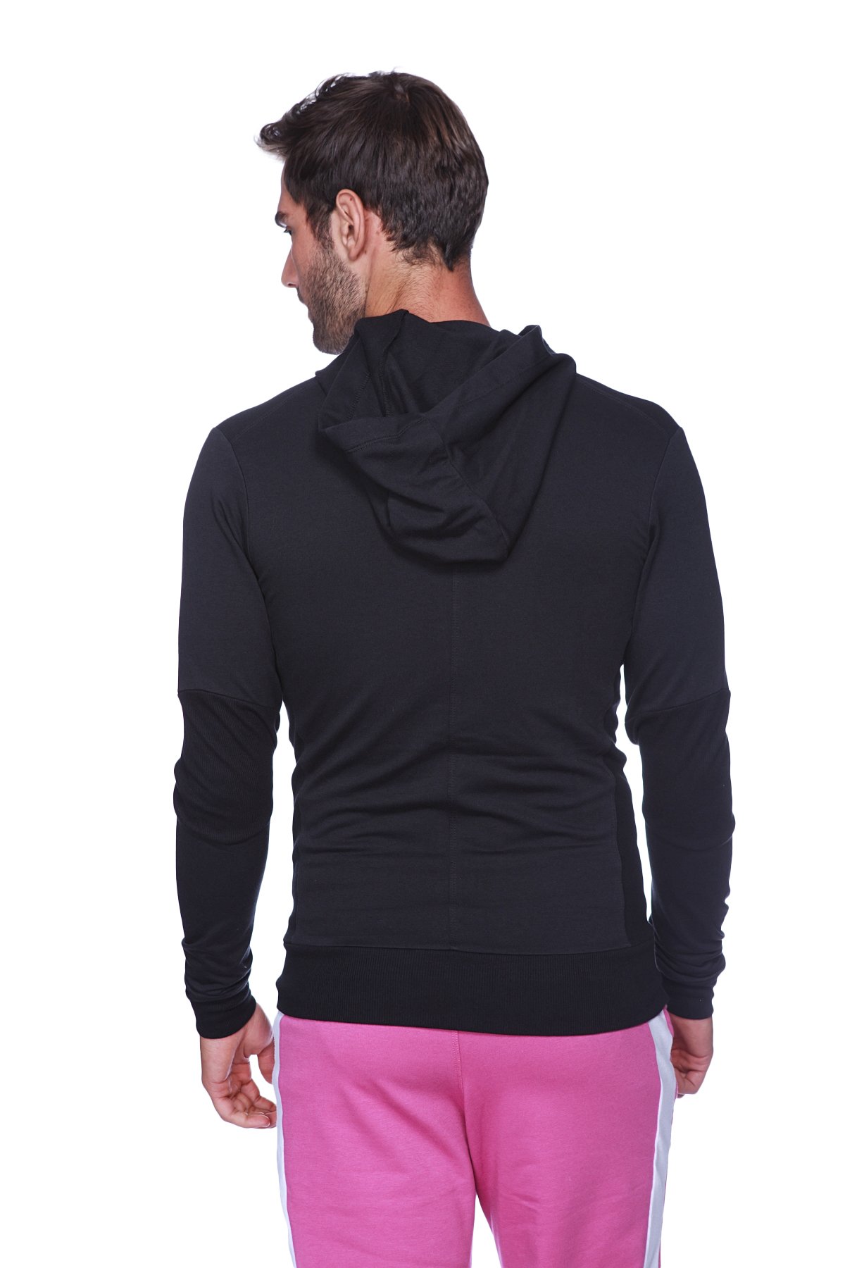 4th Men's Crossover Transition Hoodie - Modal French Terry Track & Yoga Gym Wear | Made in USA | Stretch European Fit for Workouts & Casual Wear