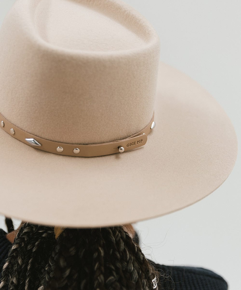 Studded Leather Hat Band for Cowboy Hats - Western Style Accessory for Rodeo, Music Festivals & Outdoor Events
