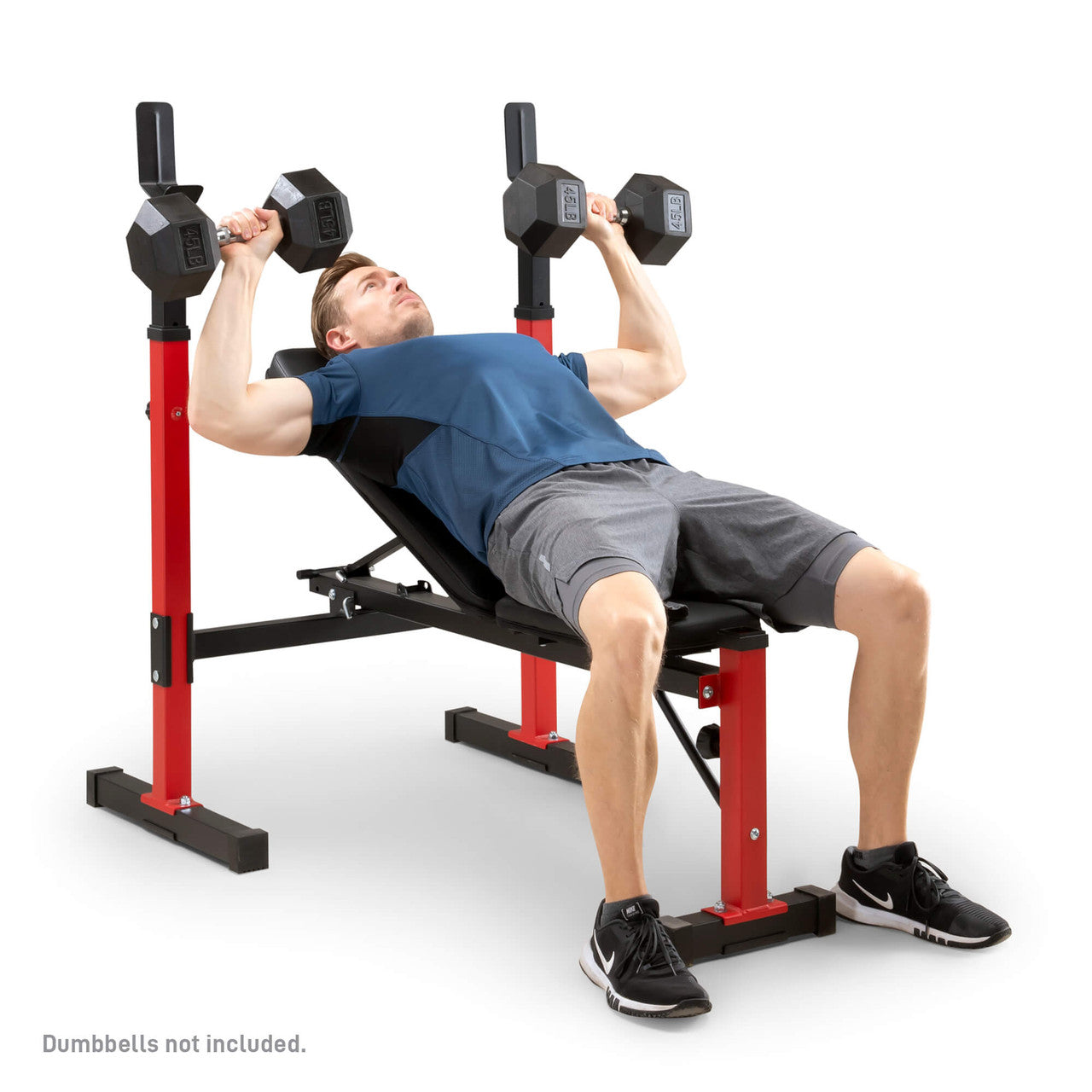 Marcy MWB 5511 Standard Weight Bench for Home Gym - Adjustable Workout Bench for Strength Training & Bodybuilding | Perfect for Home Fitness, Garage Gym & Personal Training