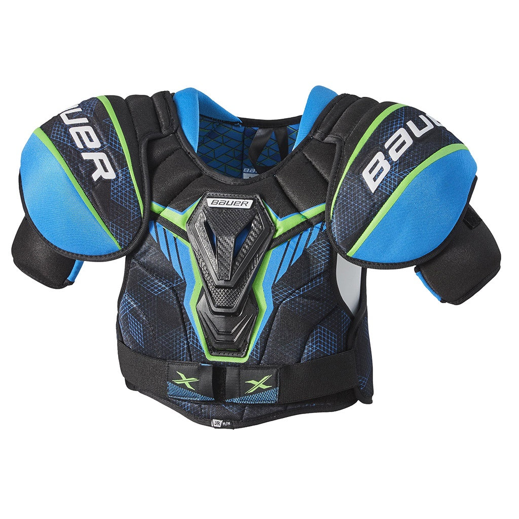 Bauer X Youth Ice Hockey Shoulder Pads - Protective Gear for Young Hockey Players - Perfect for Games, Practices & Training Sessions