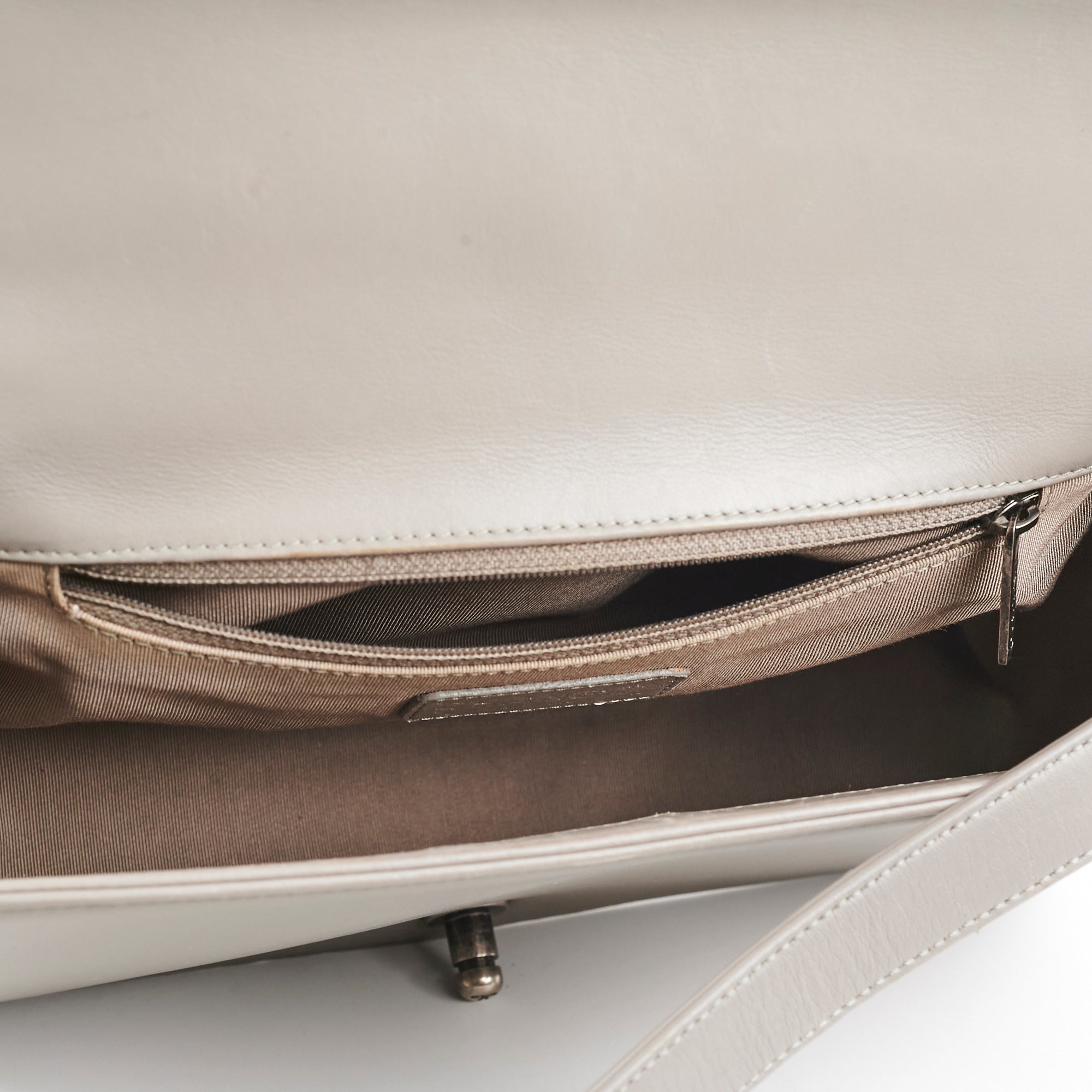 Chanel New Boy Lambskin Grey Leather Handbag - Luxury Designer Crossbody Bag for Women | Perfect for Evening Parties, Date Nights & Special Occasions