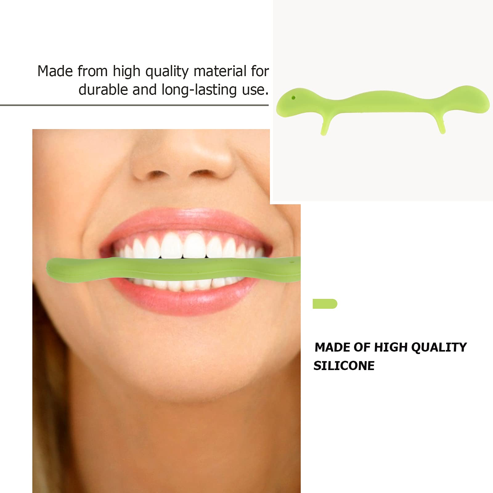EXCEART Facial Jaw Exerciser - Angel Lift Mouthpiece for Face Slimming & Toning - Smile Training Device with Face Flex Bands (Ideal for Home Workouts & Beauty Routines)