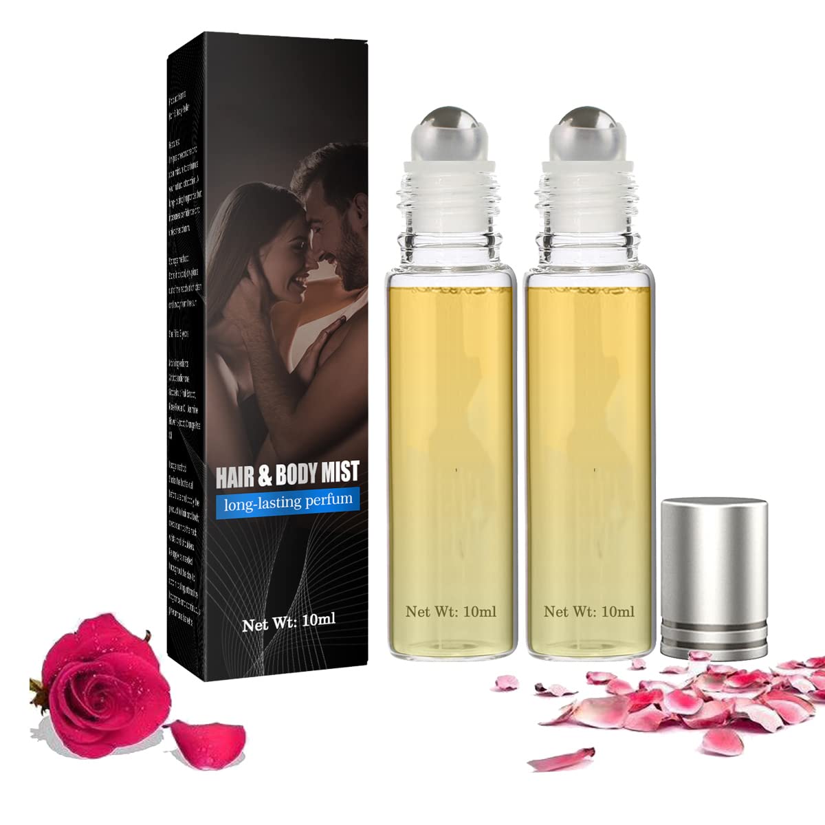 SecondChance Pheromone Perfume for Women & Men - Attract Love & Romance with Natural Pheromone Oil Mist & Roll-On Cologne (2pcs) - Perfect for Dates, Night Out & Special Occasions
