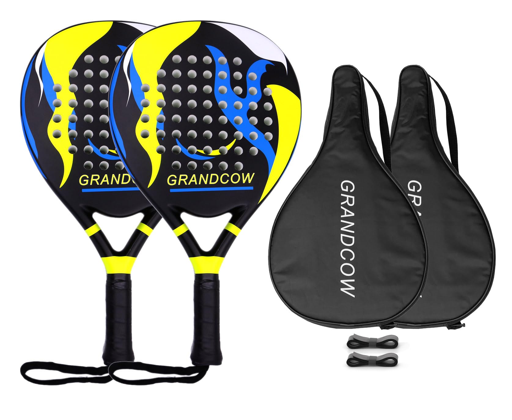 Premium Carbon Fiber Padel Racket - Lightweight Power Tennis Paddle for Paddleball | Perfect for Competitive Matches & Recreational Play