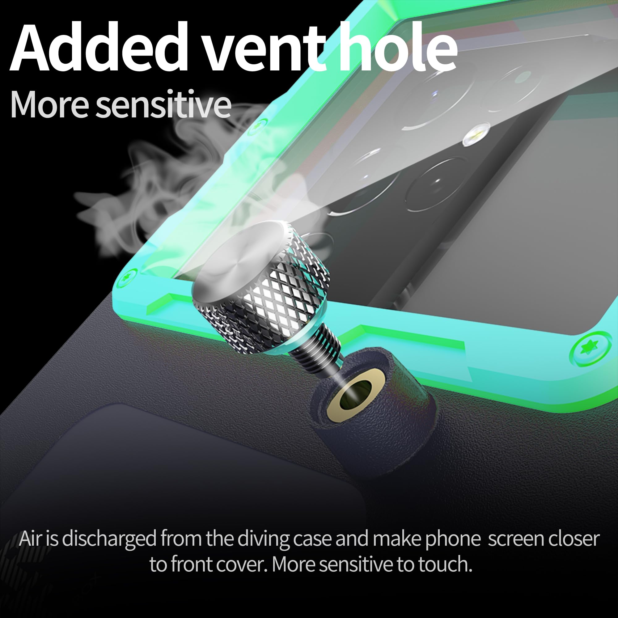 Waterproof Phone Case for iPhone 16/15/14/13/12/11 Pro Max & Samsung Galaxy S25/S24/S23/S22 - 50ft/15m Deep Underwater Protection - Scuba Diving, Snorkeling, Swimming & Beach Activities - Blue/Teal Durable Underwater Photography Case