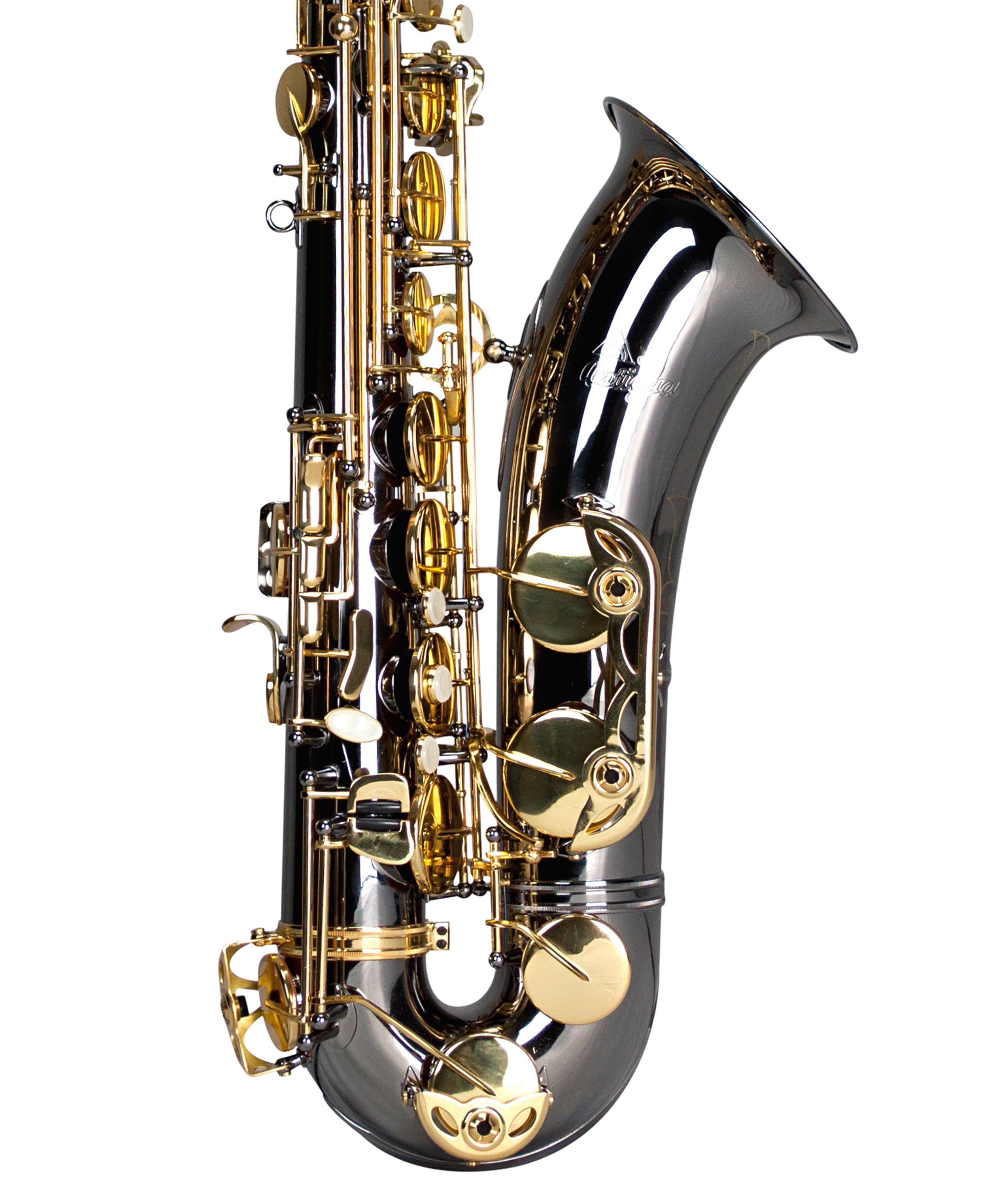 Antigua Winds TS3220BQ Intermediate Tenor Saxophone - Black Nickel Finish with Lacquered Keys - Perfect for Jazz, Concert & School Band Performances