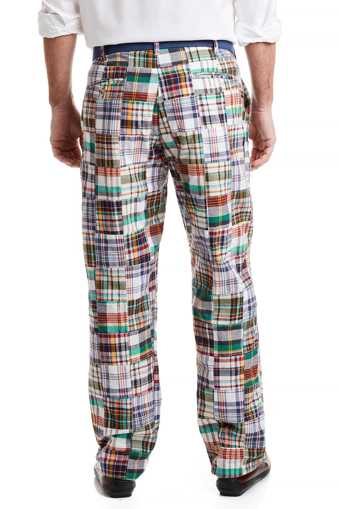 Stylish Harbor Pant Osterville Patch Madras Plaid Pants for Men - Perfect for Casual Wear, Summer Outfits & Beach Vacations