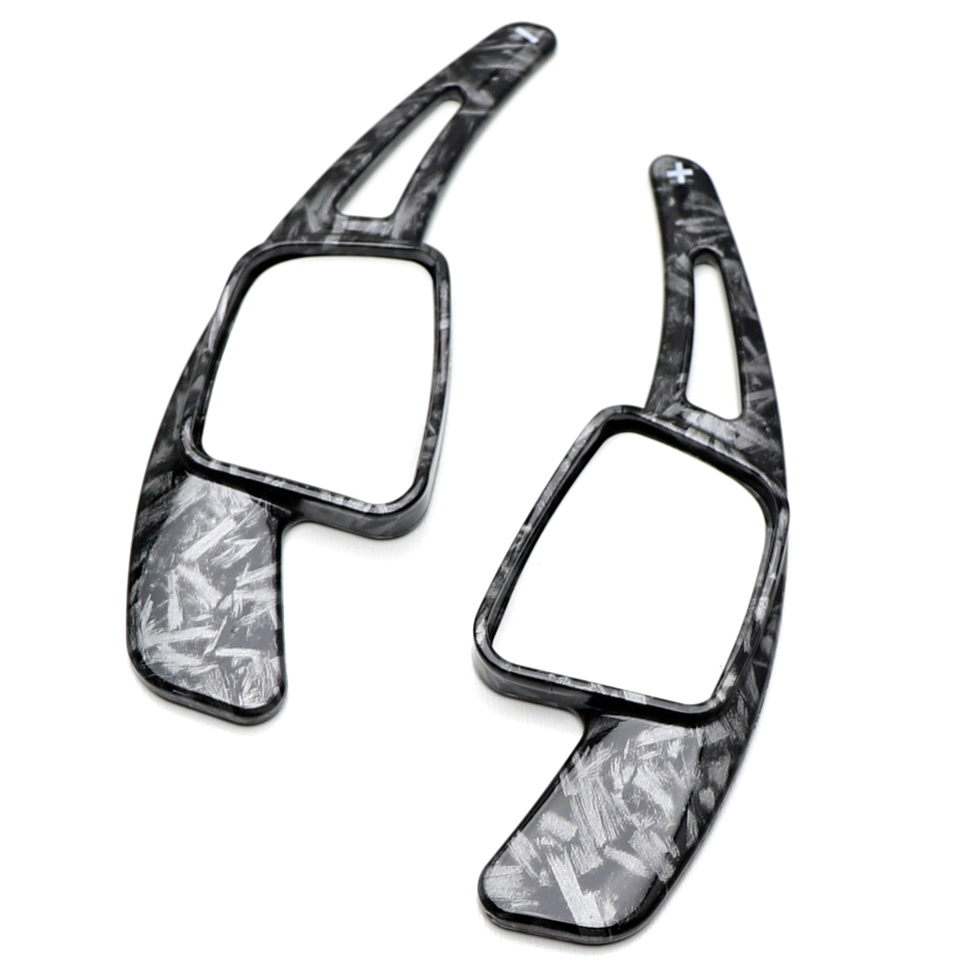 Premium Forged Carbon Fiber Steering Wheel Paddle Shifters for Audi A3 A4 A5 A7 Q5 Q7 - Upgrade Your Driving Experience with Sporty Gear Shifting (Perfect for Racing & Performance Driving)