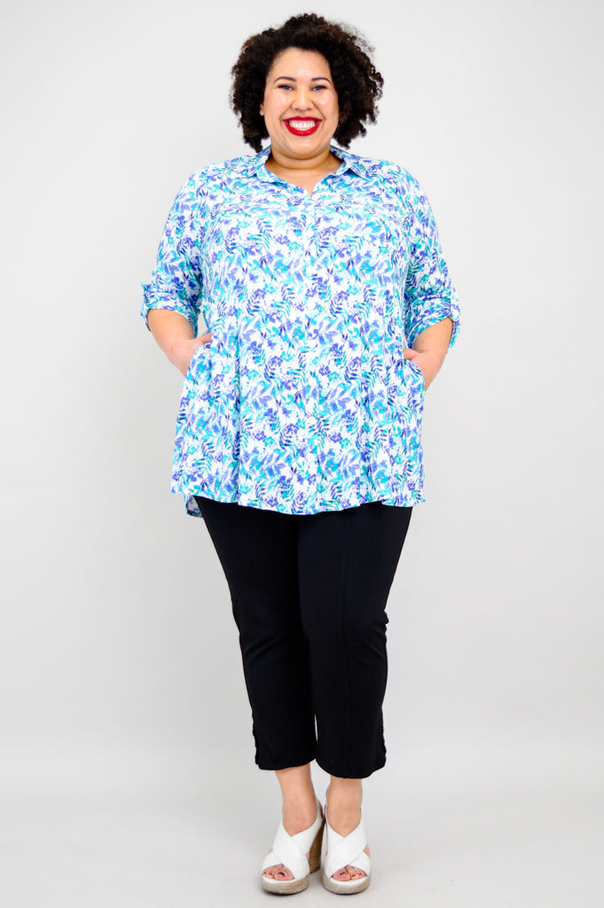 Celine Blouse Women's Linen Bamboo Shirt | Melbourne Style Summer Top | Perfect for Office Wear & Casual Outings