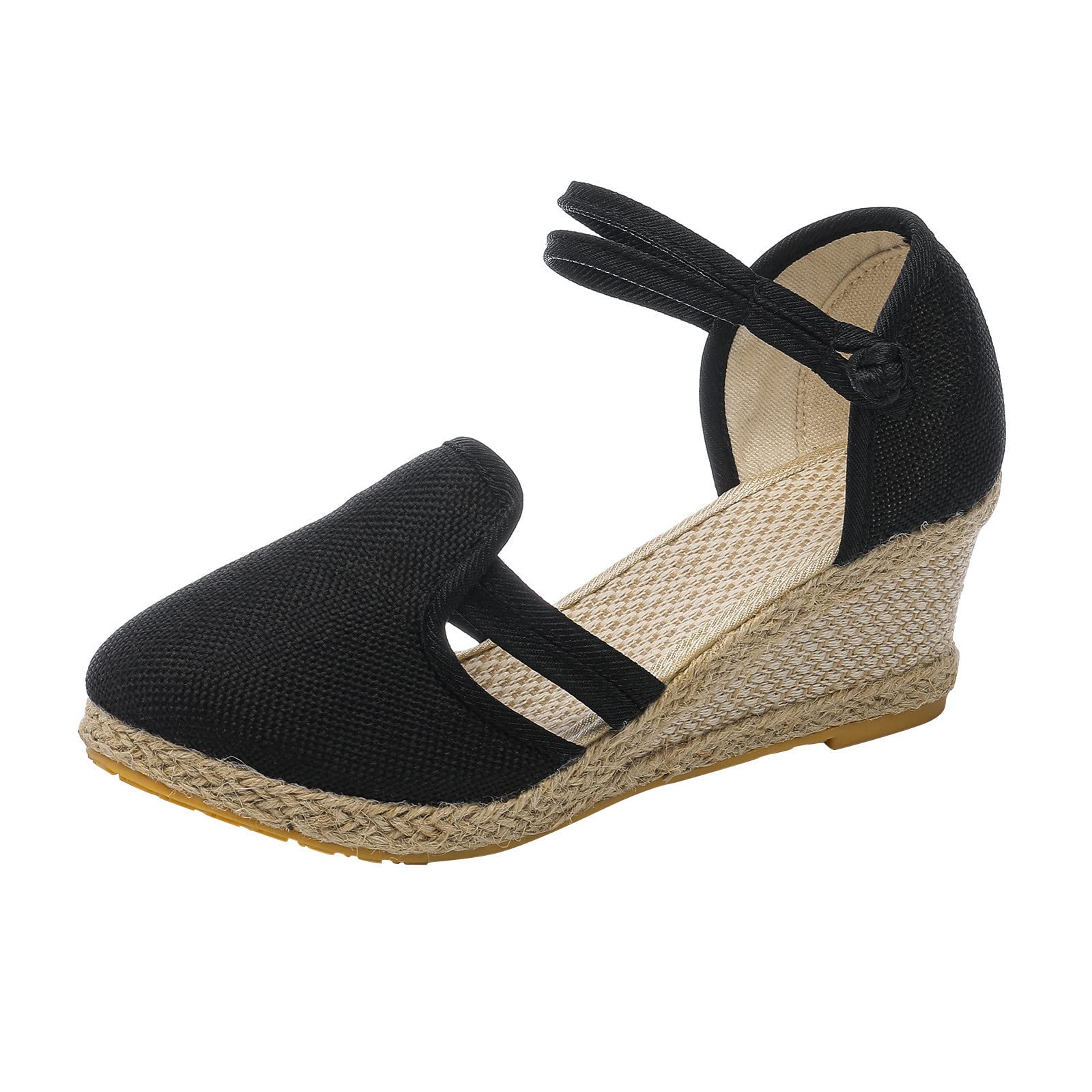 Masbird Women's Summer Sandals - Comfortable Elegant Open Toe Flat Sandals with Adjustable Buckle Strap | Perfect for Beach, Vacation & Casual Outings