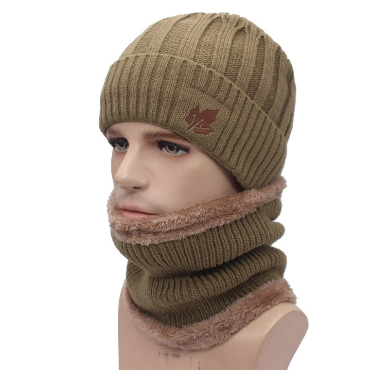Men's & Women's Winter Knitted Beanie Hat - Canada Flag Design, Warm Skull Cap for Cold Weather - Perfect for Skiing, Snowboarding, and Outdoor Winter Activities