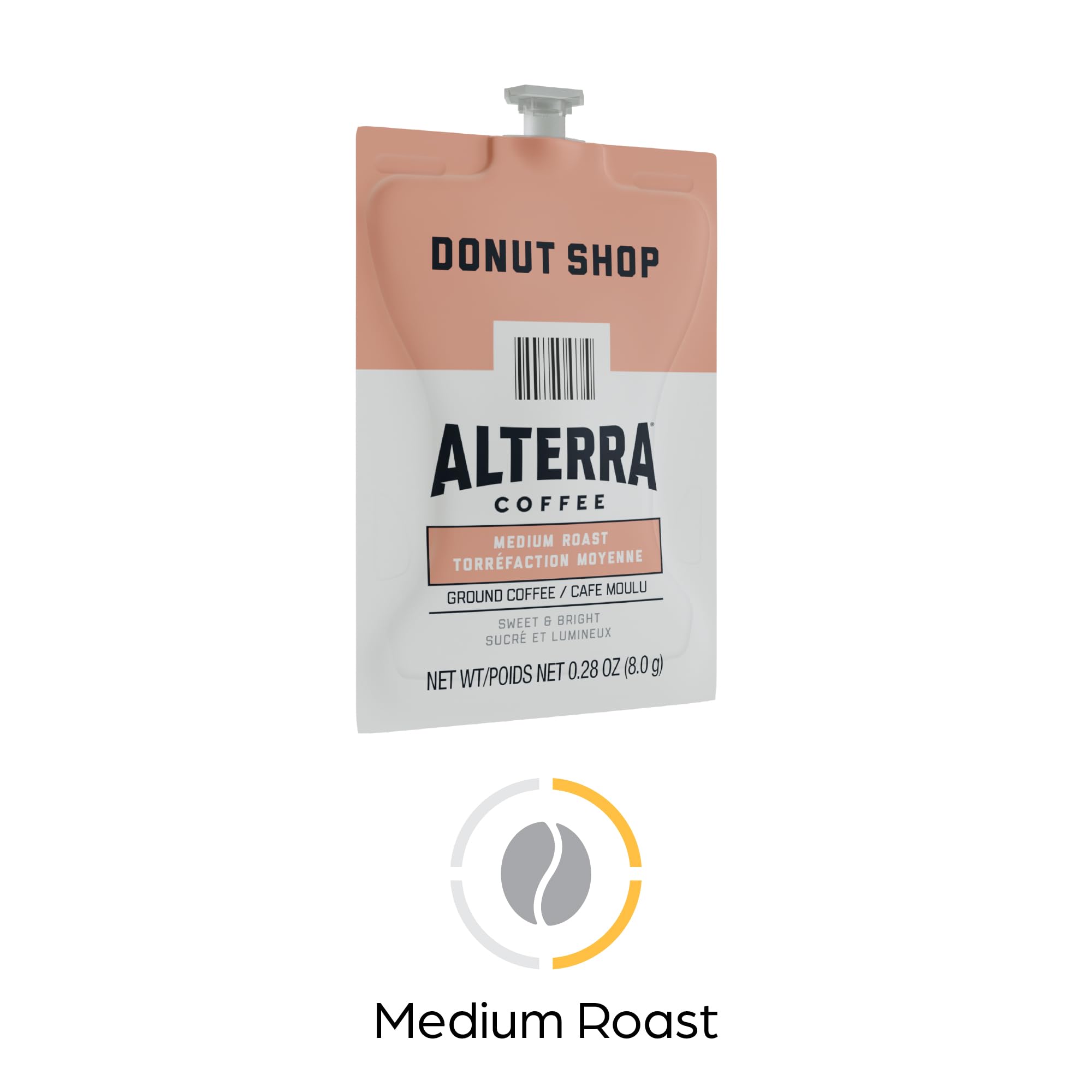 MDKA206 - Mars Drinks Donut Shop Medium Roast Coffee Single Serve Pods | Premium K-Cup Compatible Coffee Pods | Perfect for Office Break Rooms, Home Brewing & Morning Coffee Rituals