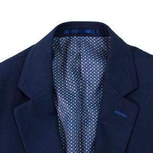 Cavani Jefferson Navy Big & Tall Tweed Suit for Men - 2 Piece Regular Fit Business Suit - Perfect for Weddings, Office & Formal Events