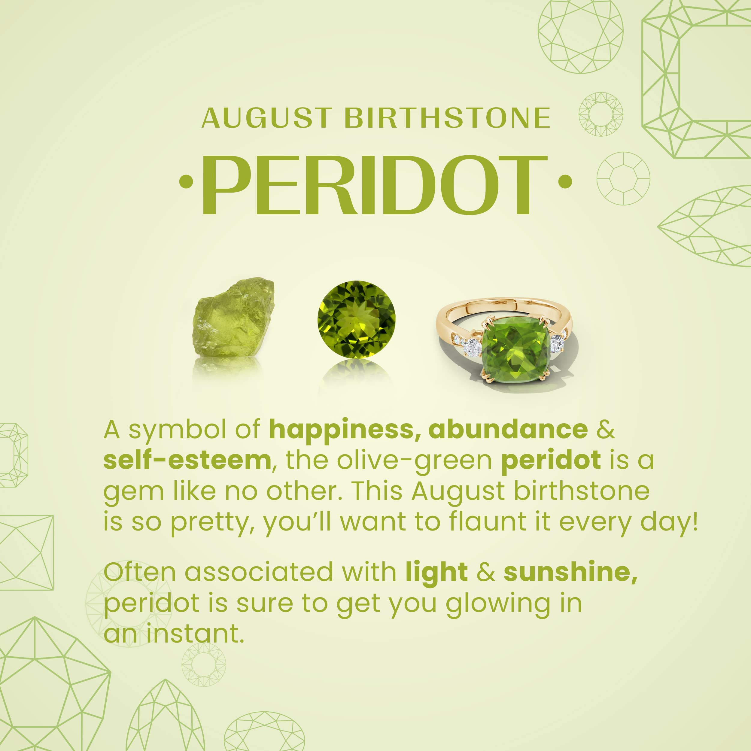 Natural Peridot Stud Earrings in Sterling Silver, 14K Solid Gold & Platinum | August Birthstone Jewelry for Women – Perfect for Birthday, Engagement, Anniversary & Wedding Gifts (Ideal for Everyday Wear & Special Occasions)