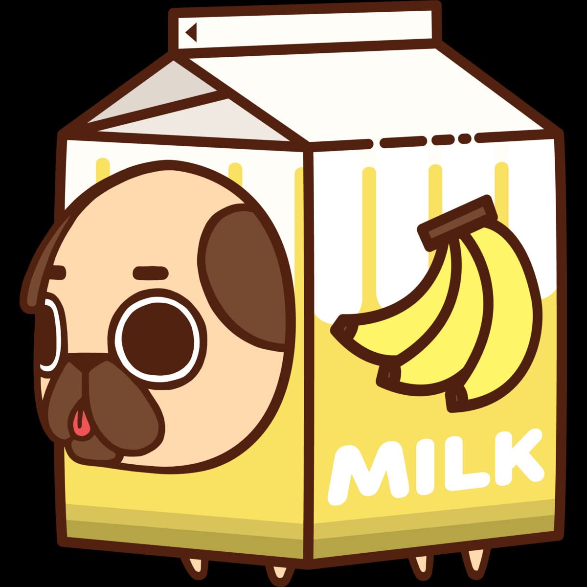 Design By Humans Men's Puglie Banana Milk Graphic Tank Top - Soft Cotton Casual Tee for Summer Outfits, Beach Wear & Street Style