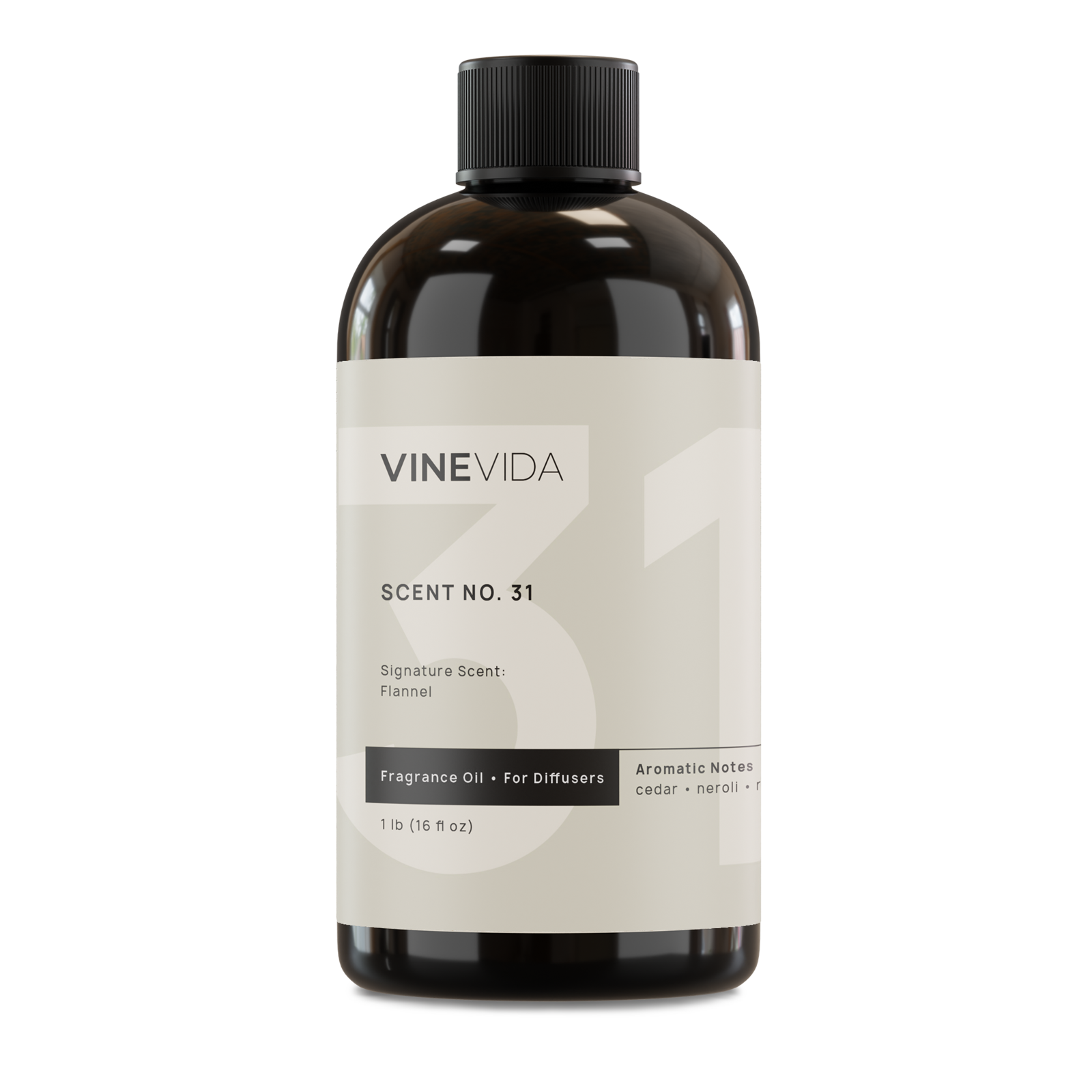 Premium No. 31 Fragrance Oil for Aromatherapy - Long Lasting Essential Oil for Cold Air Diffusers, Humidifiers & Home Scenting - Flannel Scent for Cozy Bedroom, Relaxing Spa & Office Wellness
