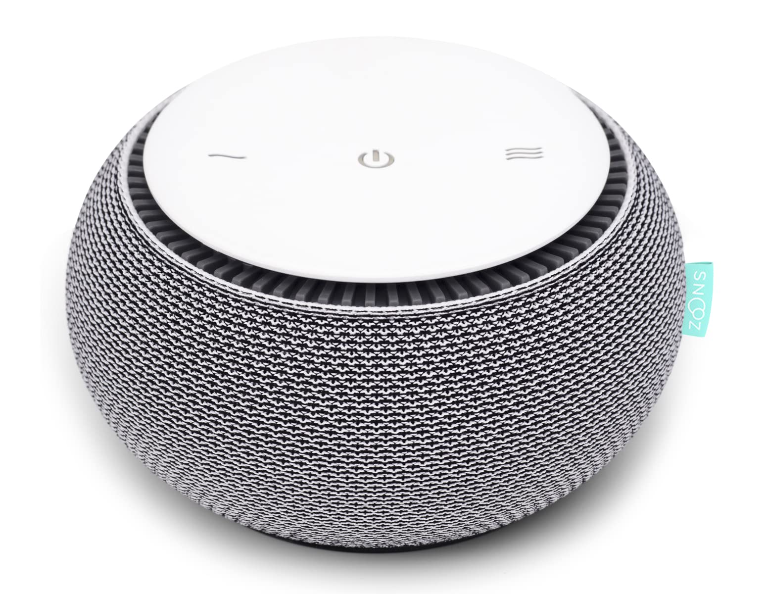 SNOOZ Smart White Noise Sound Machine with Real Fan - Non-Looping White Noise for Adults & Babies, Portable Sleep Aid for Bedroom, Travel, Nursery | Perfect for Relaxation, Meditation, and Better Sleep