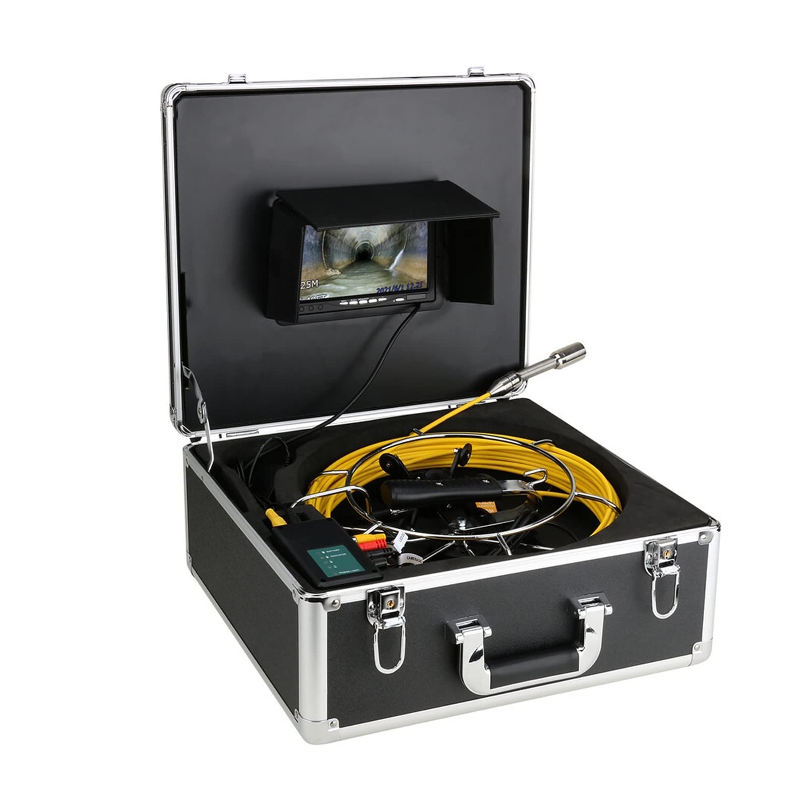 30M/50M Sewer Inspection Camera with Meter Counter & DVR - Industrial Endoscope for Drain Pipe, Pipeline & Sewer Line Inspection - Ideal for Plumbing, HVAC & Home Maintenance