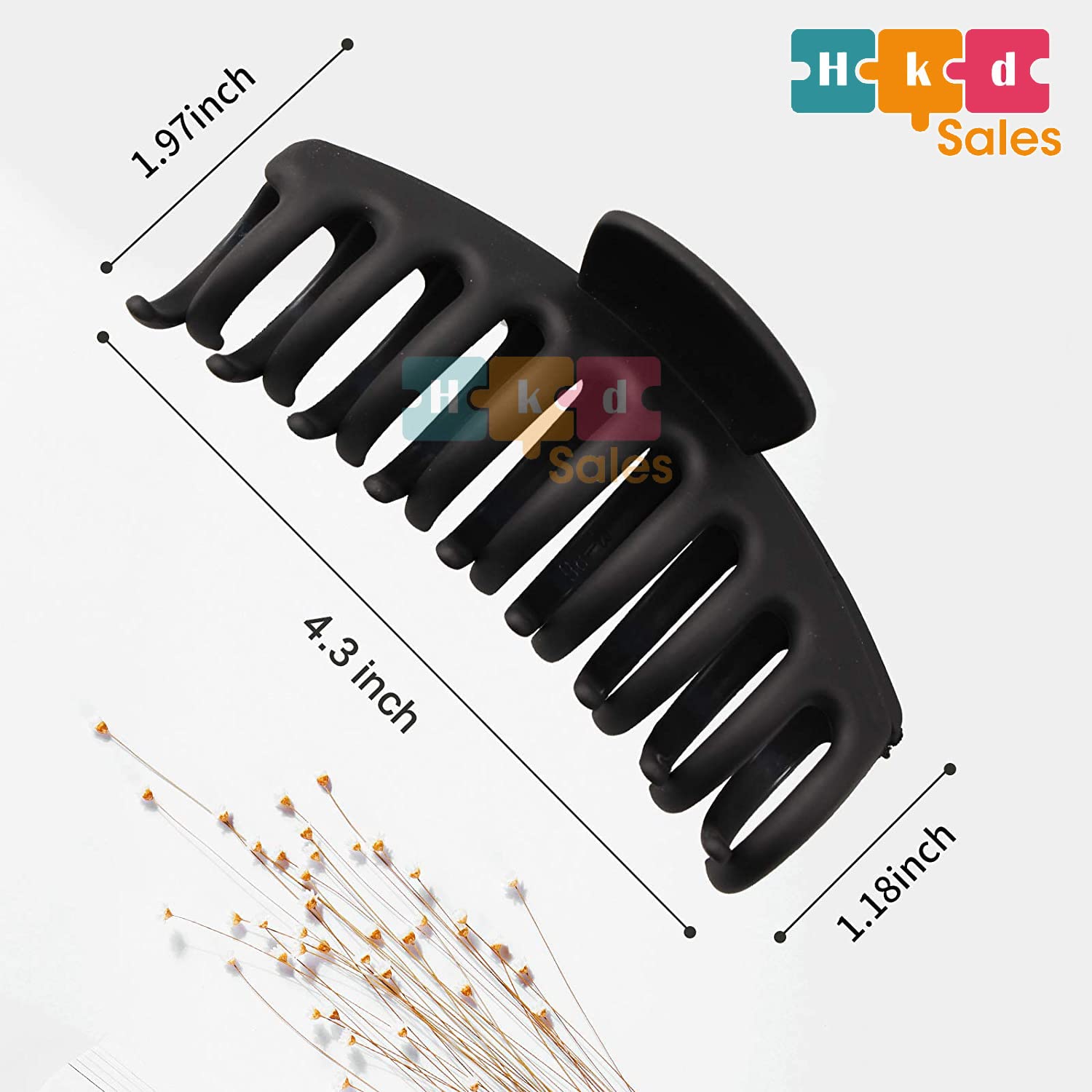 Stylish Acrylic Hair Clips for Women - Large Hair Claw Clips (Pack of 4) - Perfect for Daily Use, Ponytails, Buns & Updos - Hair Accessories for Women