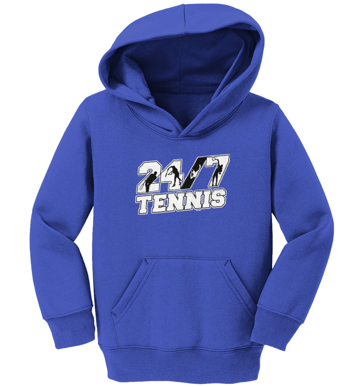 Haase Unlimited 24/7 Tennis Fleece Hoodie for Toddlers & Youth - Soft Warm Athletic Pullover for Future Athletes - Perfect for Tennis Practice, School & Outdoor Activities