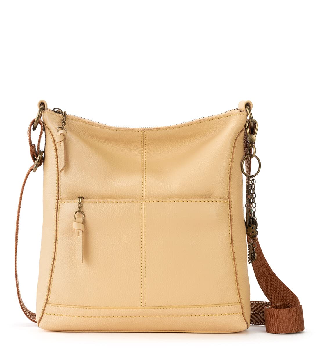 The Sak Lucia Genuine Leather Crossbody Bag - Adjustable Strap Convertible Purse for Women | Perfect for Work, Travel & Everyday Use