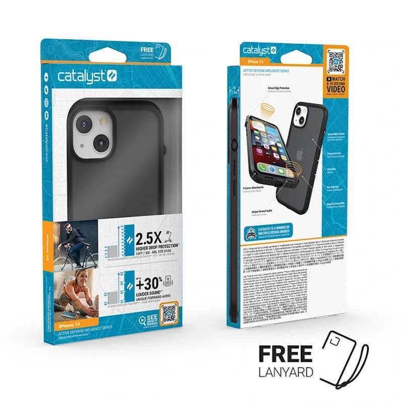 Premium iPhone 13 Case Catalyst Influence - Shockproof Protective Cover with Anti-Scratch Design (Black) | Perfect for Outdoor Adventures, Work & Daily Use