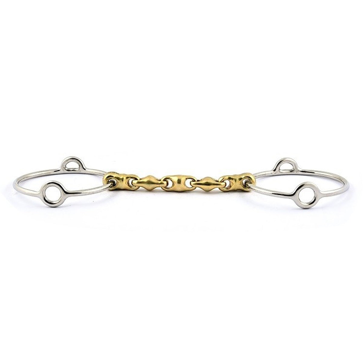 Jump'in Large Ring Waterford Gag Bit - English Horse Riding Training Bit for Dressage & Jumping - Perfect for Equestrian Training & Show Competitions