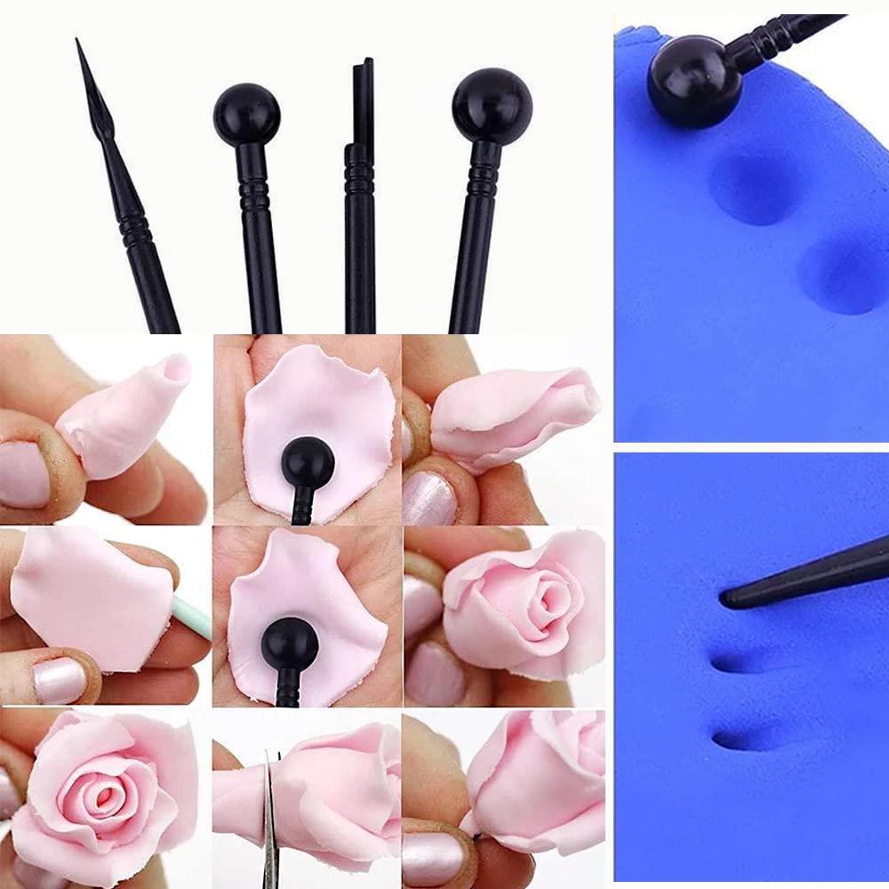 31 Pcs Cake Decorating Tool Set - Professional Fondant & Polymer Clay Sculpting Kit for Baking, Pottery, DIY Crafts - Perfect for Cake Artists, Home Bakers & Clay Modelers